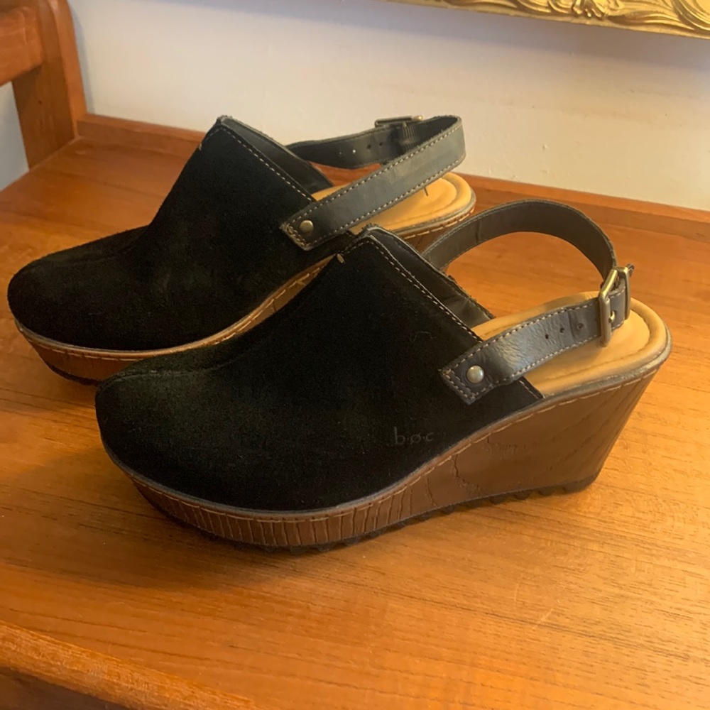 b.o.c / Born Slingback Suede Wedge Platform
